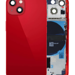 Back Housing Frame with Small Components Pre-Installed for iPhone 13 Mini (NO LOGO) (US Version) (RED)
