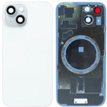 Back Glass with Frame and MagSafe Magnet for iPhone 15 (NO LOGO) (BLUE)