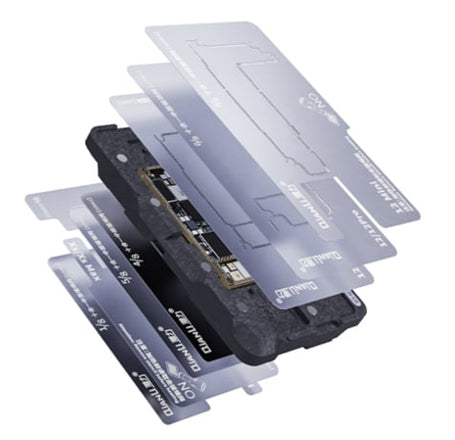 QianLi 10 in 1 Middle Frame Reballing Platform Compatible for iPhone X to 12 PM