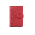 Universal Back Phone Leather Datura Flower Card Slot (HOT PINK) (Only Ground Shipping)