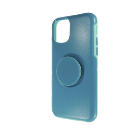 Dual Layer Heavy Duty Case with Pop Up Holder - TEAL for iPhone 11 Pro (Only Ground Shipping)