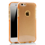 Diamond Pattern Transparent Silicone - ORANGE for iPhone 5SE / 5S / 5G (Only Ground Shipping)
