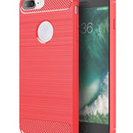 Flexible TPU Rubber Case - RED for iPhone 7 / 8 (Only Ground Shipping)