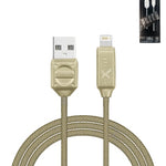 iXtech Perry Series USB A-L Fast Charging Cable (GOLD) (3ft)
