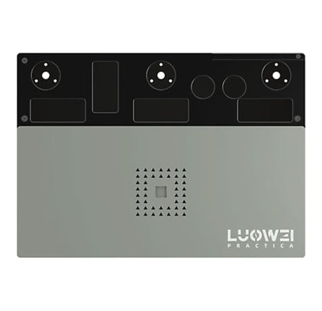 LuoWei LW-M1 Microscope Tin Planting Platform with Silicone Pad / BLACK (Only Ground Shipping)