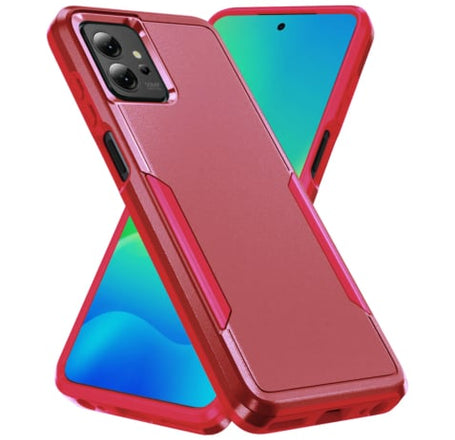 Motorola Edge+ 2023 Dual Layers Shockproof Strong Case - RED (Only Ground Shipping)