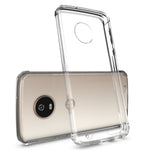 Motorola G6 Hybrid Case with Air Cushion Technology -CLEAR (Only Ground Shipping)