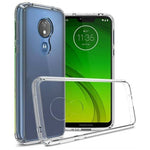 Motorola G7 Plus Hybrid Case with Air Cushion Technology - CLEAR (Only Ground Shipping)