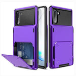 Galaxy Note 10 Plus Credit Card Pocket Case-PURPLE (Only Ground Shipping)