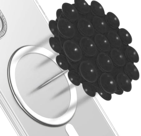 Silicone Suction Cup Phone Holder - BLACK (Only Ground Shipping)