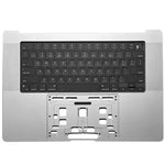 Top Case w/ US Keyboard (SILVER) for MacBook Pro 16