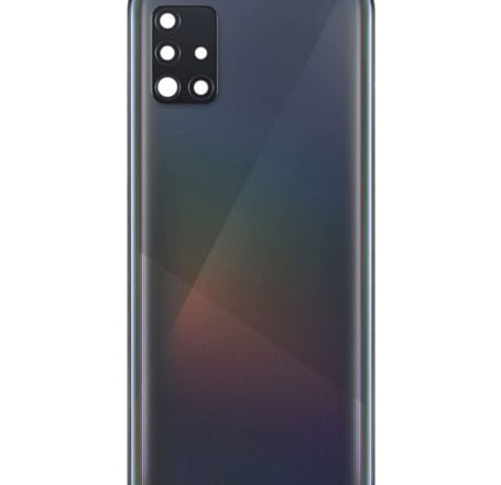 Back Glass for Galaxy A51 4G (A515 / 2019) (NO LOGO) (BLACK)