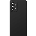 Back Glass with Camera Lens and Adhesive for Galaxy A53 5G (A536 / 2022) (NO LOGO) (BLACK)