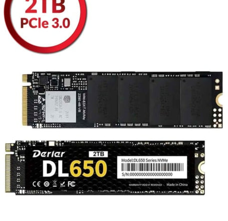 Derlar M.2 NVME PCIe 3.0 2280 2TB SSD Solid State Drive