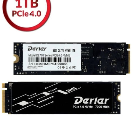 Derlar DL-770 M.2 NVME PCIe 4.0 2280 1TB High Performance SSD Solid State Drive