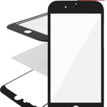 3in1 (Front Glass + Frame + OCA) (Premium) (2 Pack) (BLACK) for iPhone 8 Plus (G+ Oca Pro)