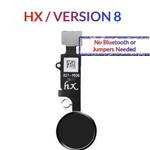iPhone 8P / 8 / SE (2020) / 7P / 7 Home Button Solution Flex Cable (HX / Version 8 / No Bluetooth or Jumpers Needed) (BLACK)