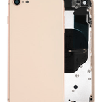 Back Housing Frame with Small Components Pre-Installed for iPhone 8 / SE 2020 (NO LOGO) (GOLD)