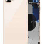 Back Housing Frame with Small Components Pre-Installed for iPhone 8 Plus (NO LOGO) (GOLD)