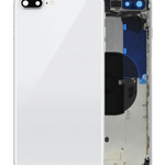 Back Housing Frame with Small Components Pre-Installed for iPhone 8 Plus (NO LOGO) (SILVER)
