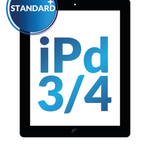 Standard+ iPad 3 / iPad 4 Digitizer Assembly with iPad 3 Home Button (BLACK)