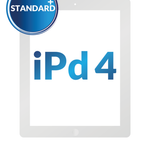 Standard+ iPad 3 / iPad 4 Digitizer Assembly with iPad 4 Home Button (WHITE)