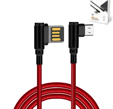 LDNIO LC421 90 Degree USB A-M Charging Cable (RED) (3ft) (12W)