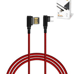 LDNIO LC421 90 Degree USB A-C Charging Cable (RED) (3ft) (12W)