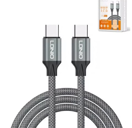 LDNIO LC441 USB C-C Charging Cable (GRAY) (3ft) (65W)