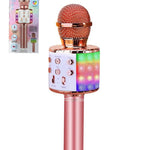 LED Metallic Sing-Along Karaoke Speaker Mic - ROSE GOLD (Only Ground Shipping)