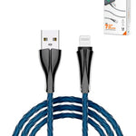 LDNIO LS461 USB A-L 7 Color Fast Charging Cable (BLUE) (3ft) (12W)
