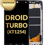 LCD Assembly with Frame for Motorola Droid Turbo (XT1254) (BLACK) (Premium)