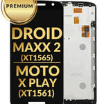 LCD Assembly with Frame for Motorola Droid Maxx 2 (XT1565) / Moto X Play (XT1561) (BLACK) (Premium)