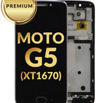 LCD Assembly with Frame for Motorola Moto G5 (XT1670) (BLACK) (Premium)
