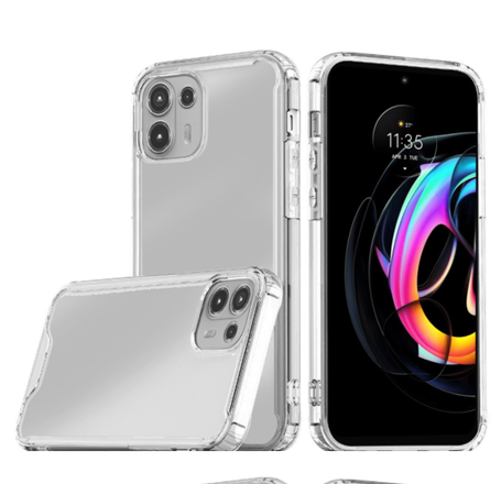 Moto Edge 20 Lite Hybrid Case with Air Cushion Technology - CLEAR (Only Ground Shipping)