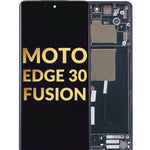 OLED Assembly with Frame for Motorola Edge 30 Fusion (2022) (COSMIC GRAY)