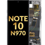 OLED Assembly with Frame for Galaxy Note 10 N970 (AURA WHITE) (Service Pack)