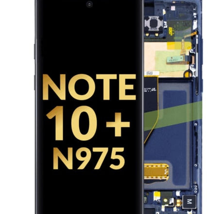 OLED Assembly with Frame for Galaxy Note 10 Plus N975 (AURA BLUE) (Service Pack)
