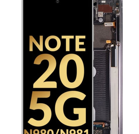 OLED Assembly with Frame for Galaxy Note 20 N980 / N981 (MYSTIC GRAY) (Service Pack)
