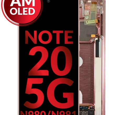 OLED Assembly with Frame for Galaxy Note 20 N980 / N981 (MYSTIC BRONZE) (Aftermarket)
