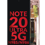 OLED Assembly with Frame for Galaxy Note 20 Ultra N985 / N986 (MYSTIC BRONZE) (Aftermarket)
