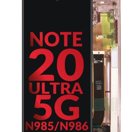 OLED Assembly with Frame for Galaxy Note 20 Ultra N985 / N986 (MYSTIC BRONZE) (Aftermarket)