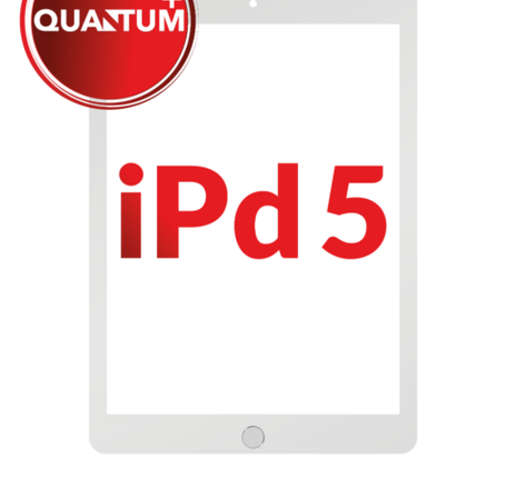 Quantum+ iPad 5 (2017) Digitizer Assembly (SILVER) (Home Button Pre-Installed)