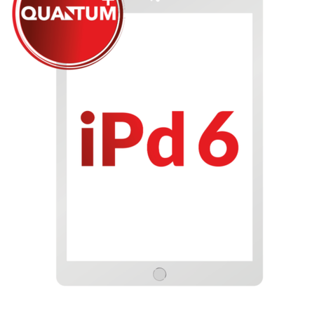 Quantum+ iPad 6 (2018) Digitizer Assembly (SILVER) (Home Button Pre-Installed)