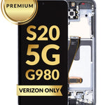 OLED Assembly with Frame for Galaxy S20 (G980 / G981) (Verizon UW) (Verizon UW) (CLOUD WHITE) (Premium)