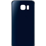 Back Glass with Camera Lens and Adhesive for Galaxy S6 (NO LOGO) (BLACK)
