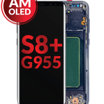 OLED Assembly with Frame for Galaxy S8 Plus (G955) (MIDNIGHT BLACK) (Aftermarket OLED)