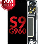 OLED Assembly with Frame for Galaxy S9 (G960) (MIDNIGHT BLACK) (Aftermarket OLED)