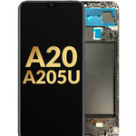 OLED Assembly with Frame for Galaxy A20 (A205U / 2019) (Premium)