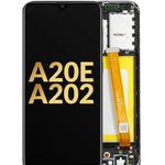 LCD Assembly with Frame for Galaxy A20E (A202 / 2019) (Service Pack)